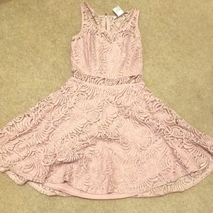 Mauve lace dress
